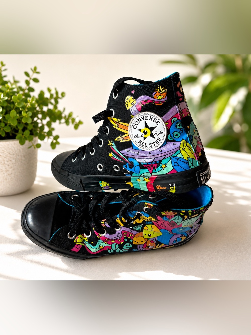 Converse Chuck Taylor All Star Kids Youth 2 Graphic Print High Top Sneakers